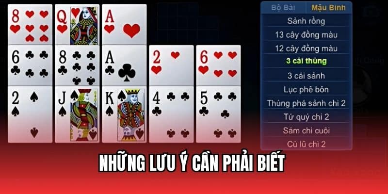 Hướng dẫn cách xếp bài mậu binh chuẩn chuyên gia tại Nohu90 3 Những sai lầm thường gặp khi xếp bài Mậu Binh